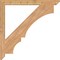 Ekena Millwork Balboa Slat Smooth Bracket, Western Red Cedar, 3 1/2"W x 44"D x 44"H BKT04X44X44BOA06SWR - alternate 2